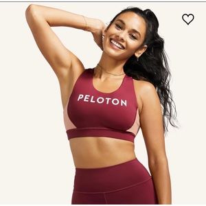 Peloton Move Mission Strappy Sports Bra Crop Top Colorblock Logo Sz XXL